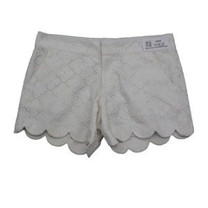 Pantaloncini corti Lilly Pulitzer donna 2 bianchi pizzo floreale buttercup vita media fondo - Foto 1 di 18