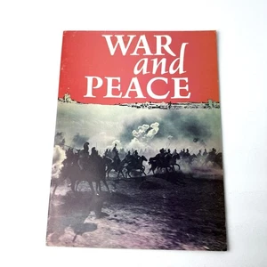 War and Peace ORIGINAL Movie Brochure Sergei Bondarchuk Leo Tolstoy 1965 T81 - Picture 1 of 6
