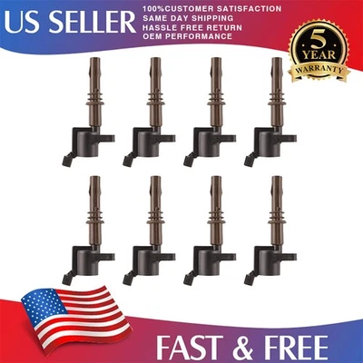 Set of 8 GENUINE Ignition Coils DG521 For 2009-2010 FORD EXPLORER V8 4.6L Foto 1 de 4