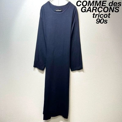 Vestido largo diseño cinturón deformado Comme des Garçons tricot años 90 Foto 1 de 4