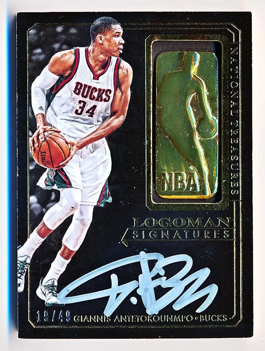 Giannis Antetokounmpo Basketball Serial Numbered Trading Cards