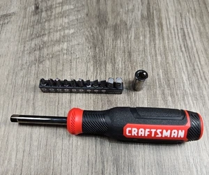 Juego de destornilladores de broca Craftsman de 13 piezas 1/4 destornillador de accionamiento Philips y ranura plana - Imagen 1 de 3