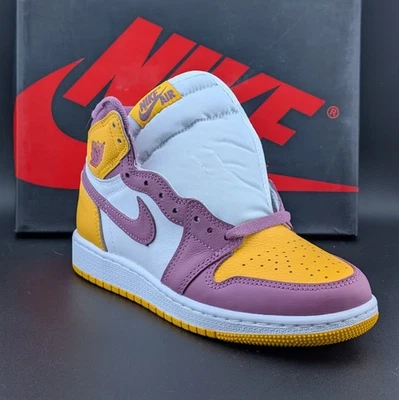 Nike Air Jordan 1 retrô alto OG GS tamanho 4.5Y/Wos tamanho 6 marrom/dourado novo com caixa - Imagem 1 de 4