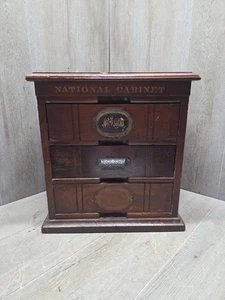 seltener antiker handgefertigter bemalter National Cabinet Aktenbriefschrank Kasten um 1800 - Bild 1 von 15