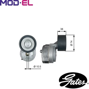 BELT TENSIONER VRIBBED BELT T38600 FOR MERCEDES-BENZ LK/LN2 ATEGO CITARO AXOR - Picture 1 of 8