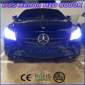 2x D1S Bulbs Xenon 35W Ice Blue 8000K For Mercedes W211 W212 W204 ML W166 GL GLK - Bild 1 von 5