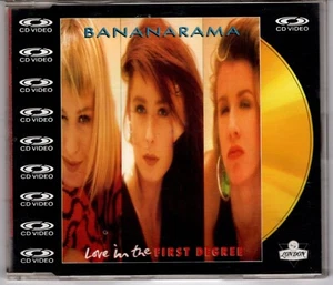 CD VIDEO/LASERDISC SINGLE BANANARAMA : LOVE IN THE FIRST DEGREE 1988 LONDON U.K. - Imagen 1 de 3