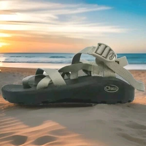 Chaco Z Sandals Men Sz 12 Cloud Moon Rock Banded Strappy Hiking Gorp Grey New - Picture 1 of 4