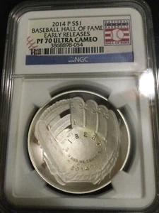 2014 P S $1 Baseball Hall Of Fame Early Releases PF70 Ultra Cameo NGC - Picture 1 of 3