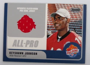 2000 Topps All Pro Bowl Jersey relic Keyshawn Johnson Tampa Bay Buccaneers - Picture 1 of 2