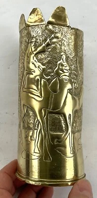 OBJET DE POILU DOUILLE MAROC TOUAREGS SUR CHAMEAUX OBJET DE TRANCHÉE TRENCH ART - Photo 1/4