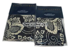2 RALPH LAUREN Durant Kira Blue Floral STANDARD DESIGNER SHAMS NEW - Picture 1 of 5