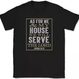 T-Shirt As For Me And My House christliches Gottesdienstlob Jesus Bibel - Bild 1 von 10