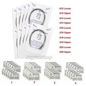 Soportes metálicos/ovoides de alambre de arco redondo NITI activado térmicamente por calor 100 piezas - Imagen 1 de 32