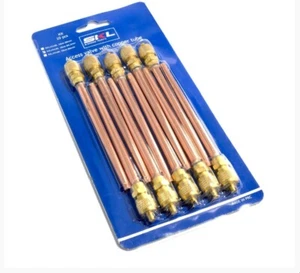 ACCESS VALVE WITH COPPER TUBE 10CM Ø6,3MM KIT 10PCS ZUGANGSVENTIL MIT KUPFERROHR - Bild 1 von 2