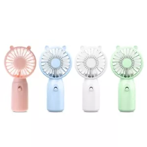 Handheld Mini Fan AA Battery Power Super Quiet Home Office Cooling Fan - Picture 1 of 27