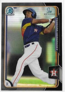 2015 Bowman Chrome Black Asia Refractor Teoscar Hernandez Houston Astros #BCP30 - Picture 1 of 2