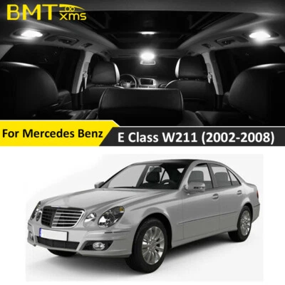 26x White Interior LED Light Bulb Kit For Mercedes Benz E class W211 2002-2008 Foto 1 de 4