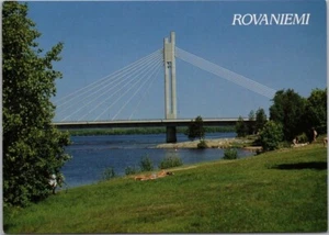 c1980s Rovaniemi, FINLAND 4"x6" Postcard "Arctic Circle" Bridge View / Unused - Picture 1 of 2