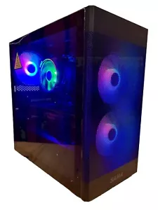 RGB Custom Gaming PC / Ryzen 2700X RTX 2070 16GB RAM 1TB SSD Windows 11 Pro WiFi - Picture 1 of 13