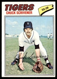 1977 Topps Chuck Scrivener Baseball Cards #173