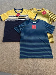 HANNA ANDERSSON BOYS THREE SHORT SLEEVE T-SHIRTS SIZE 150 NWT - Picture 1 of 7