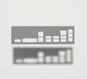 MSI A520m-A Pro I/O Shield, 3D gedruckt, Farbe Schwarz/Weiß, IO Backplate - Bild 1 von 6
