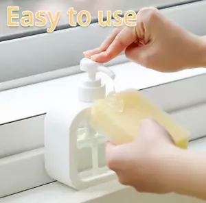 Soap Dispenser White Liquid Lotion Hand Pump Soap Dispenser Refillable Shampoo - Picture 1 of 4