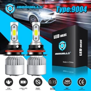 2x 9007 LED Headlight Bulbs Kit Hi/Lo for Ford F-150 1992-2003 F-250 1992-1999 - Imagen 1 de 12