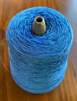 Mezcla acrílico/nylon, hilo de cristal, color azul cielo: con 450 gms Foto 1 de 4