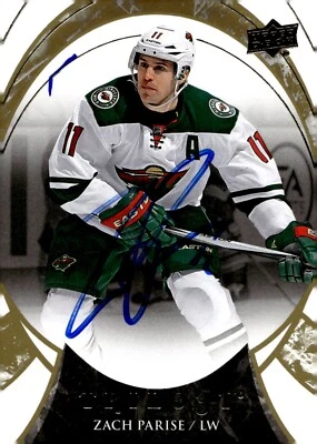 Zach Parise - Signed 2015-16 Upper Deck Trilogy Card #43 - Minnesota Wild - Image 1 of 2