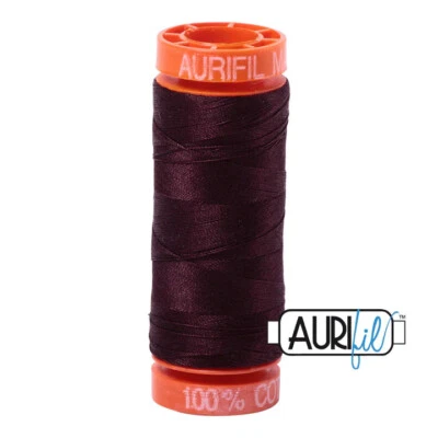 Aurifil Thread Mako 50wt 100% 棉小线轴 220 码 每件 — 第 1/4 张图片