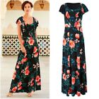 Joanna Hope Ladies Womens Floral Print Maxi Long Summer Evening Dress Size 10 12