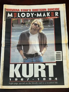 MELODY MAKER magazine April 1994, KURT COBAIN TRIBUTE, 8 PAGE SPECIAL, NIRVANA - Picture 1 of 1
