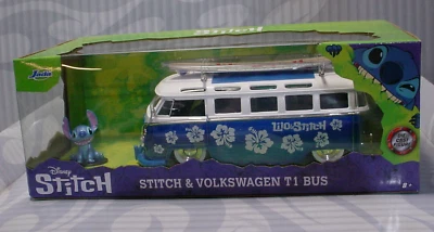 Hollywood rides Disney Lilo y 'STITCH & VOLKSWAGEN T1 BUS' 💮jada☀ ESCALA 1:24 Foto 1 de 4