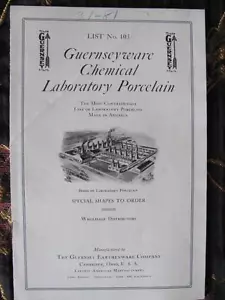 Guernseyware Earthenware Chemical Laboratory Porcelain Catalog CAMBRIDGE OHIO - Picture 1 of 1