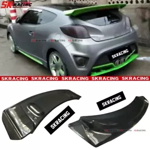 For 2012-2017 Hyundai Veloster TURBO Carbon Fiber /Unpainted Rear Spoiler Wing - Picture 1 of 16