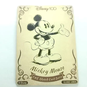 Mickey Mouse Card Fun Wood Sketch Card Disney 100 Anniversary Carnival UR05 - Picture 1 of 2