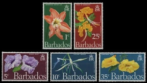 Barbados 1970 - Mi-Nr. 317-321 A ** - MNH - Blumen / Flowers - Picture 1 of 1