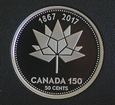 2017 Canada 150 logo proof finish 50 Fifty cent ~steel composition~from set