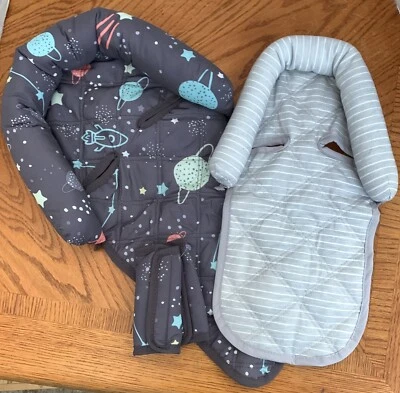 Asiento de coche de 2 tamaños para la cabeza del bebé - cómodo alrededor del recién nacido + más suelto cuando es mayor Foto 1 de 2