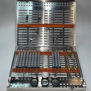 Hu-Friedy CASSETTE 22 Slot With Some Instruments Pre Owned - Picture 1 of 15