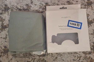 SnuggleMe Infant Lounger Cover Slate Gray Snuggle Me Organics Cotton - Picture 1 of 6