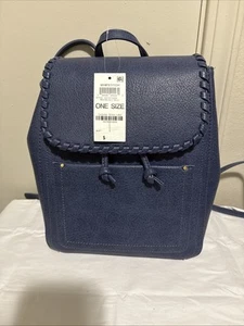 Style & Co Whip-Stitch Rucksack Damen Einheitsgröße Moonlight Blue Magnetdruckknopf - Bild 1 von 2