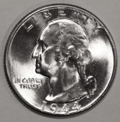 1944 P Washington Silver Quarter - BU - #7046D - FREE SHIPPING - Image 1 of 3