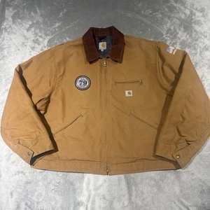 Vintage Carhartt Detroit Blanket gefütterte Jacke J001 BRN braun Herren Größe 3XL normal - Bild 1 von 11