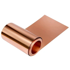 Pure Copper Sheet Thin Cu Metal Foil Roll 0.3mm x 50mm x 1000mm, 99.9% Pure C... - Picture 1 of 3