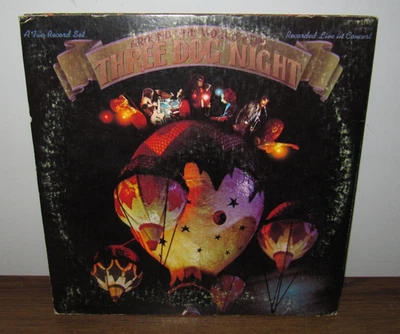 Around The World With Three Dog Night Gatefold Double Album Vinyl LP Record 1973 Foto 1 de 3