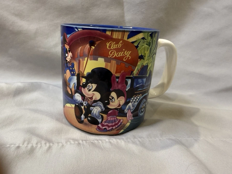 Taza de cerámica vintage 1987 Disney MGM STUDIOS Mickey Minnie Mouse Foto 1 de 4