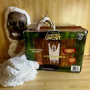 Gemmy 2005 Floating Ghost Skeleton Prop Rare Rarität Tested And Works! - Bild 1 von 7